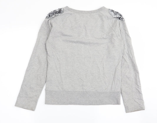 Womens UK Size S saint tropez Grey Pullover Jumper