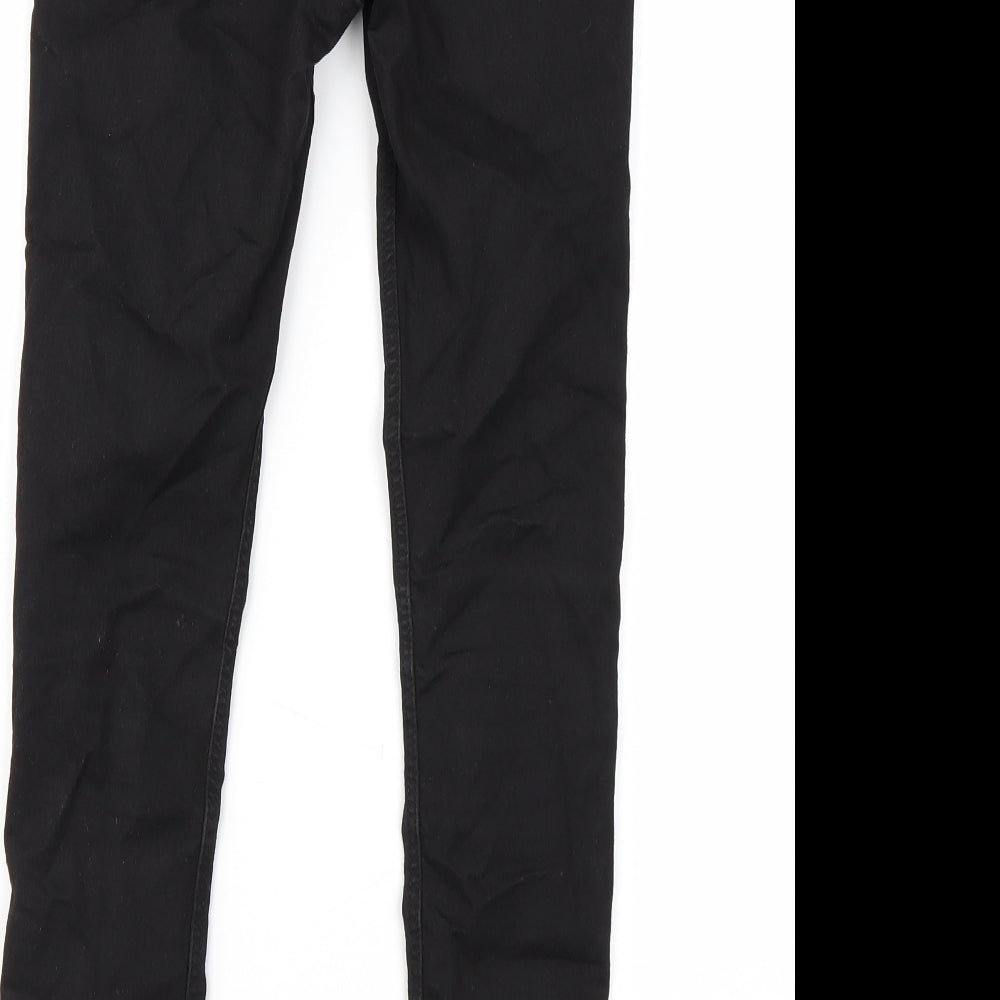 DENIM Girls Black Skinny Jeans Size 10-11 Years