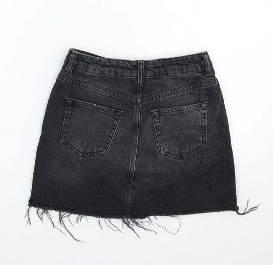 Womens UK Size 6 Topshop A-Line Denim Skirt