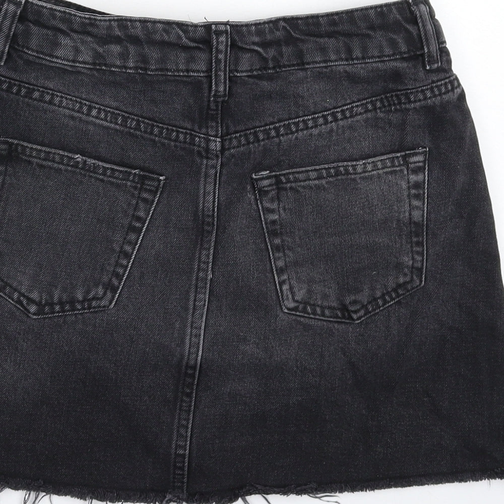 Womens UK Size 6 Topshop A-Line Denim Skirt