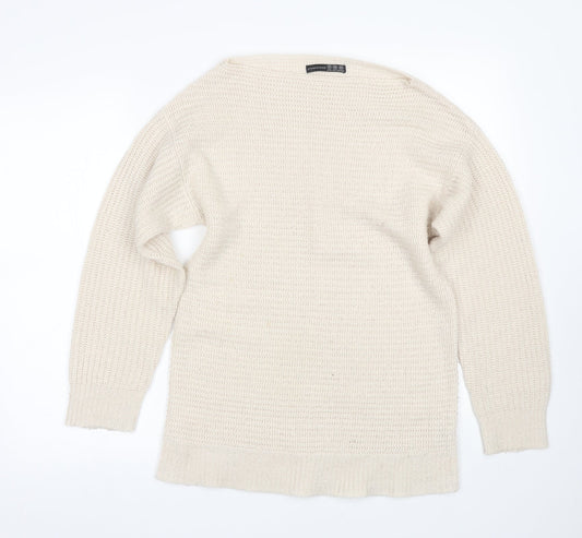 Womens UK Size 10 Atmosphere Beige Pullover Jumper