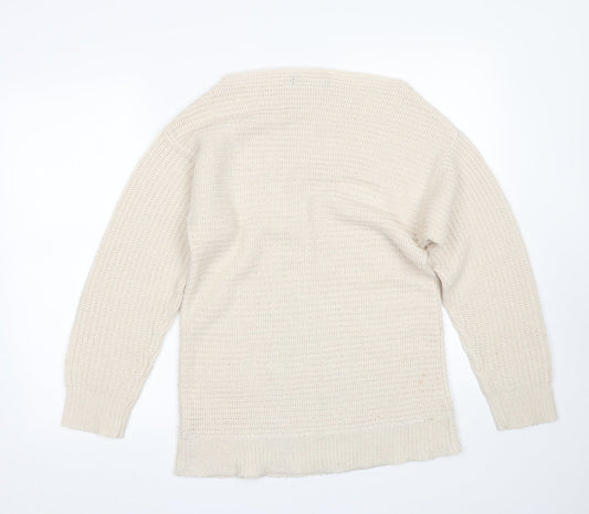 Womens UK Size 10 Atmosphere Beige Pullover Jumper