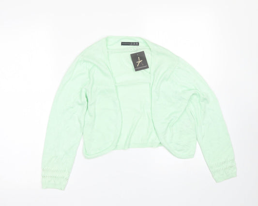 Womens UK Size 10 Atmosphere Green Cape Jumper