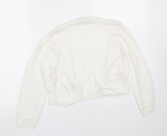 Atmosphere Womens White Cape Jumper Size 12