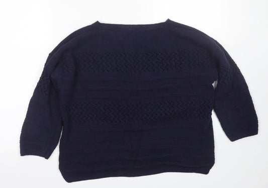 Womens UK Size S Bonmarché Blue Pullover Jumper