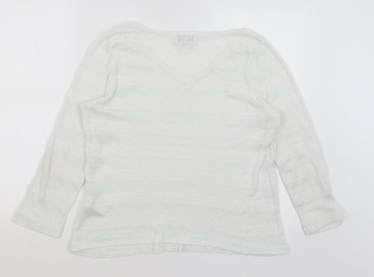 Womens UK Size 14 NEXT White Pullover Jumper