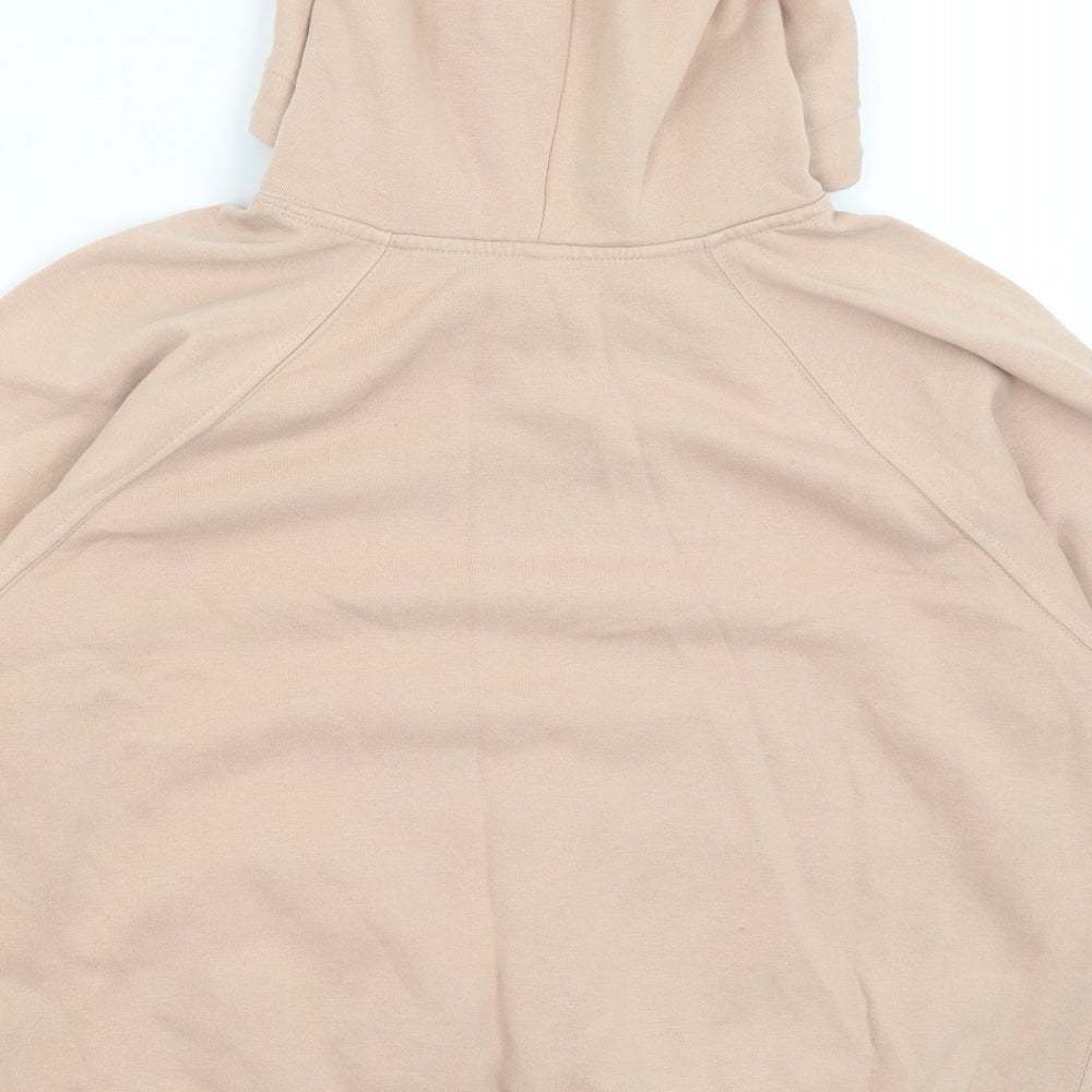 Brand and care label for Divided women’s pink pullover hoodie, size XS