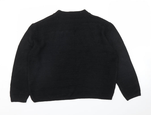 Womens UK Size 12 Pep&Co Black Pullover Jumper