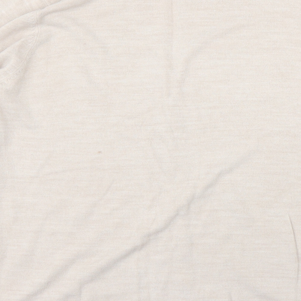 BHS Womens Beige Cardigan Jumper Size 16