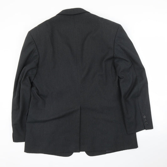 Mens UK Size 42 Preworn Regular Grey Suit Jacket