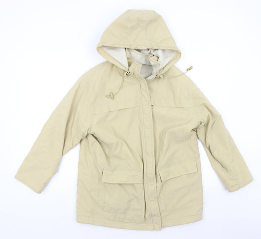 Womens UK Size 8 M&S Beige Overcoat