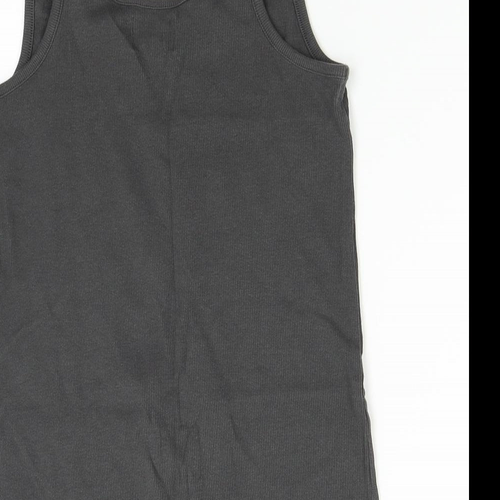 Womens UK Size 10 NEXT Grey Basic Tank