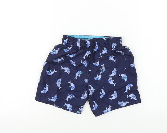 Primark Boys Blue Bermuda Shorts Size 3-4 Years