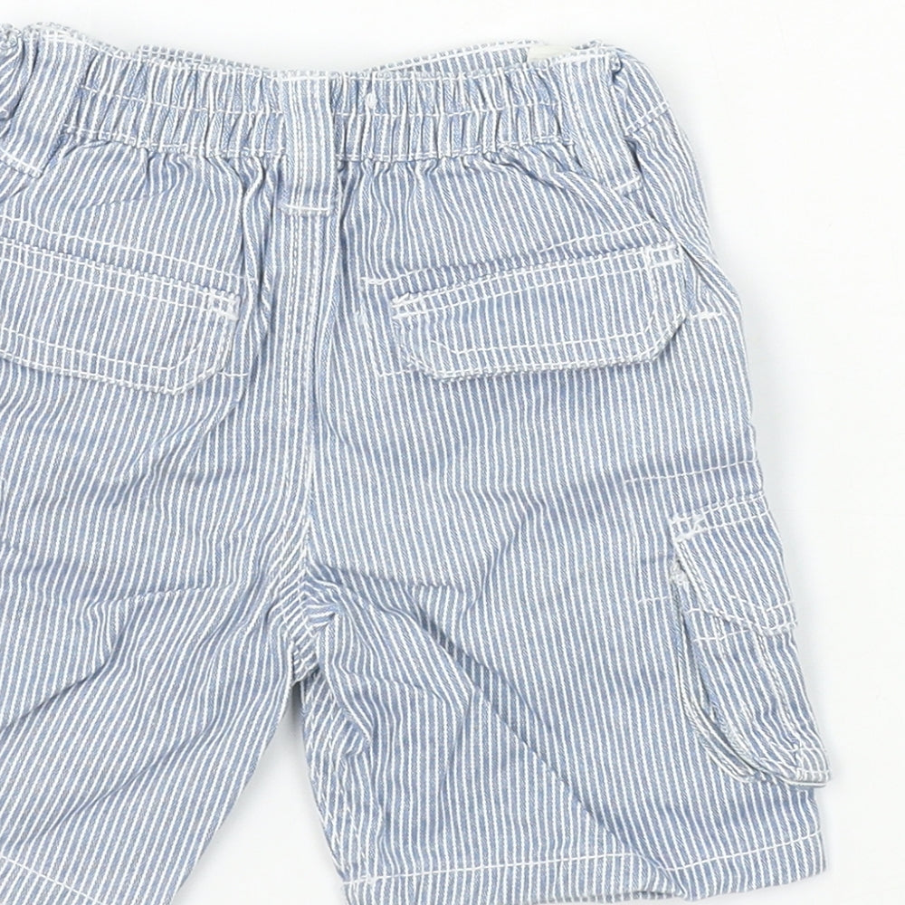 Rebel Boys Blue Striped Cropped Trousers Size 18-24 Months