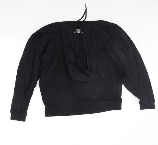 Mens UK Size XS ASOS Black Pullover Hoodie