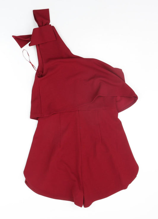 GIRL IN MIND Womens Red   Jumpsuit One-Piece Size 8