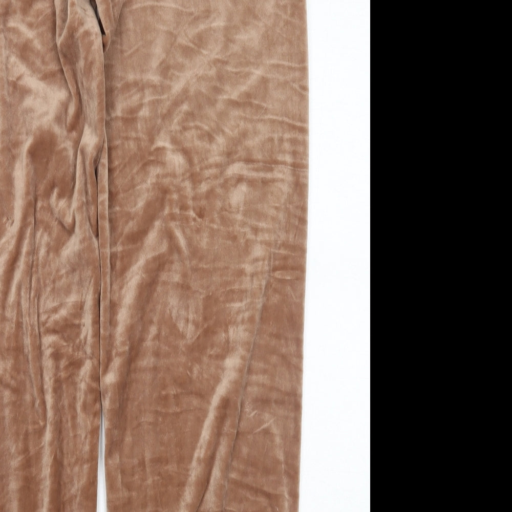 Womens UK Size S Primark Regular Fit Sweatpants Brown Trousers
