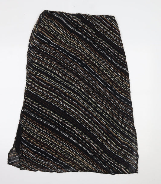 Berkertex Womens Brown Polka Dot  A-Line Skirt Size 14