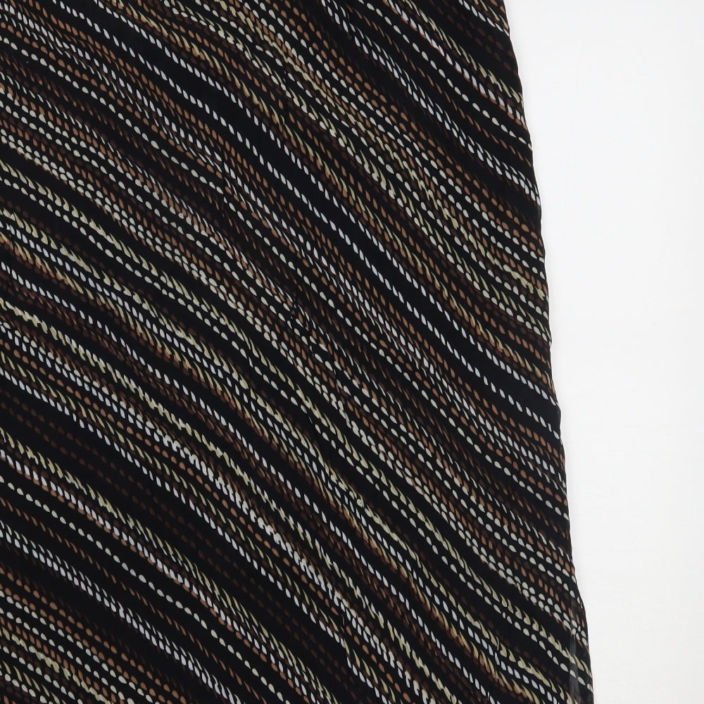 Berkertex Womens Brown Polka Dot A-Line Skirt Size 14