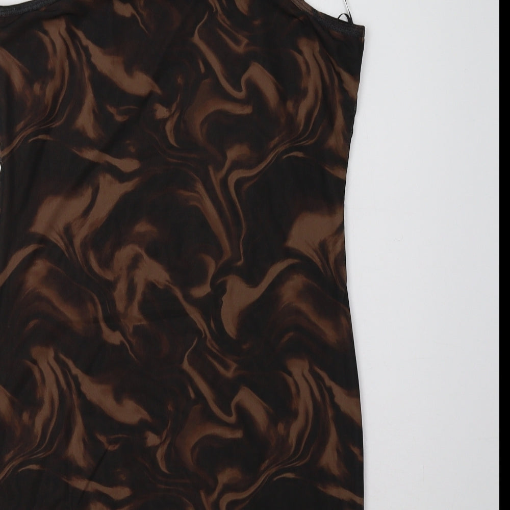 Primark Womens Brown Bodycon Size 14