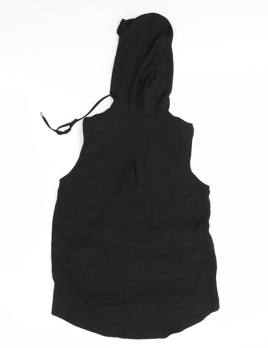 Womens UK Size 10 NEXT Black Basic Blouse