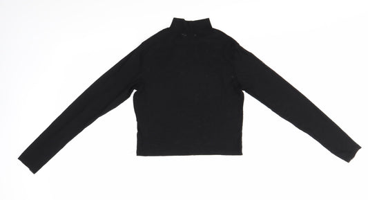 Light Before Dark Womens Black Basic Blouse Size M