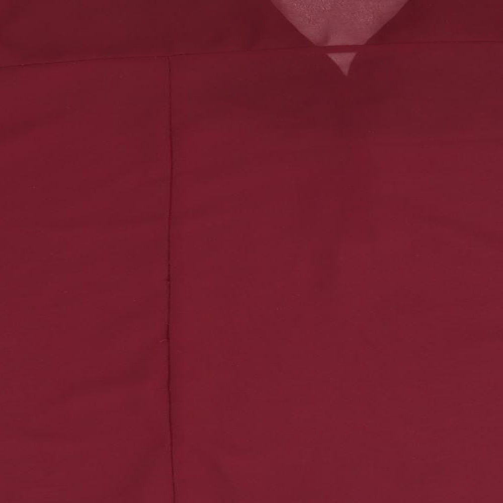 Womens UK Size 2XL Preworn Red Basic Blouse