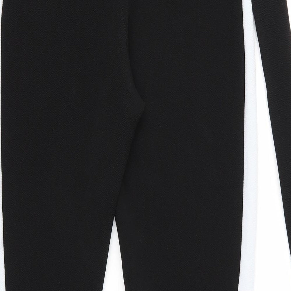 Womens UK Size 8 PRETTYLITTLETHING Regular Fit Dress Pants Black Trousers