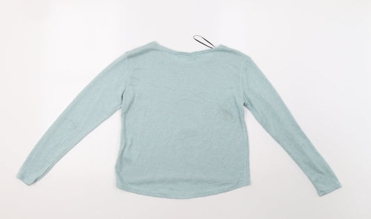 Womens UK Size S Preworn Green Pullover Jumper