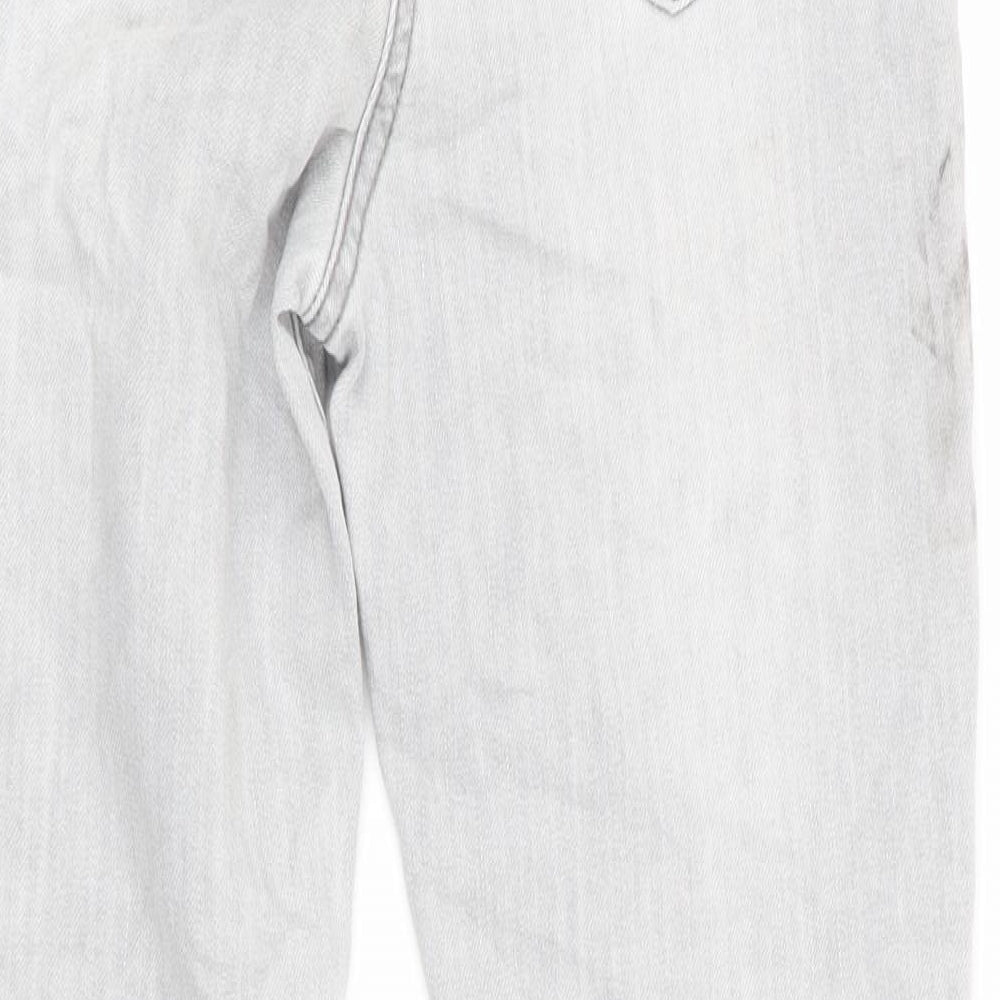 Denim Co Girls Grey Skinny Jeans Size 10-11 Years - Distressed Jeans