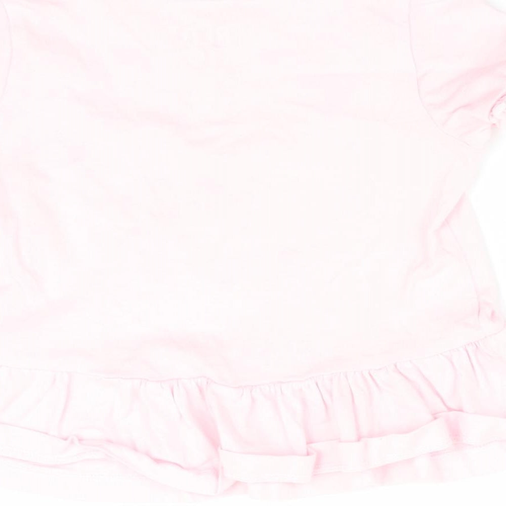 Florence and fred Girls Pink Floral A-Line Size 6-9 Months - Smile