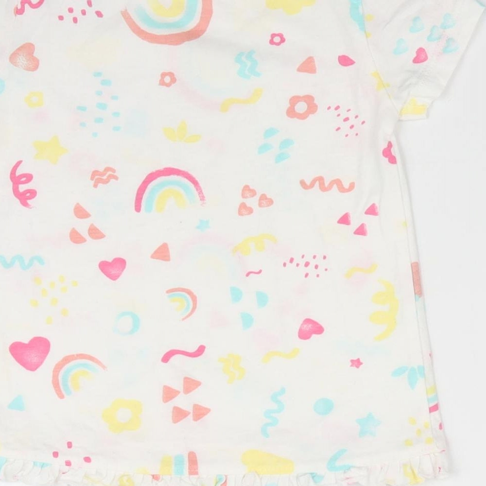 George Girls Ivory Geometric A-Line Size 9-12 Months