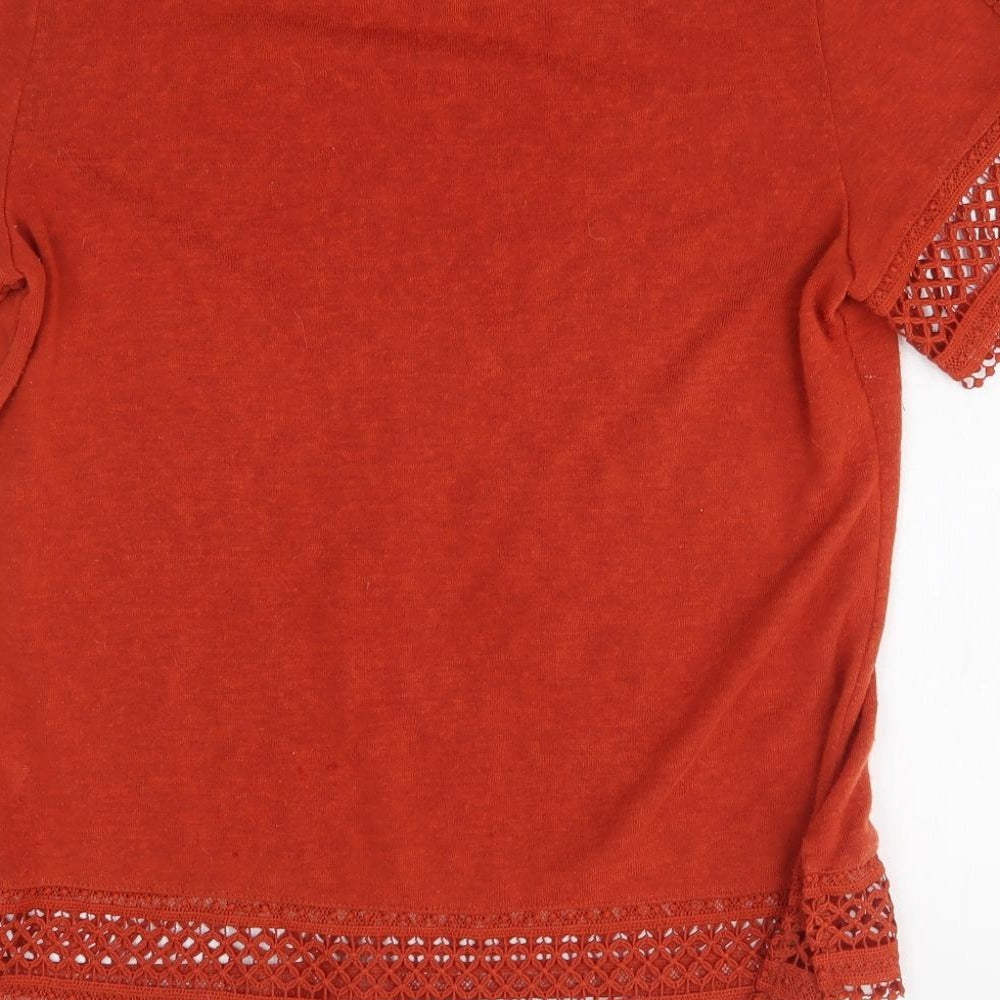 George Womens Orange Pullover Jumper Size 12