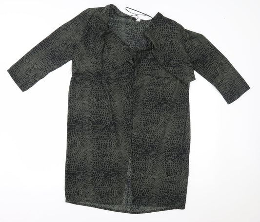 Womens UK Size 8 H&M Green Wrap Blouse