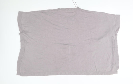 Autograph Womens Purple Poncho Size 8