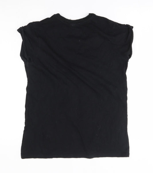 ASOS Womens Black Basic T-Shirt Size 4 - female forever