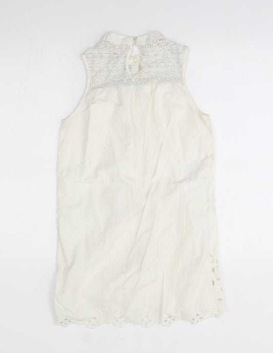 Womens UK Size 8 chelsea girl White Basic Blouse