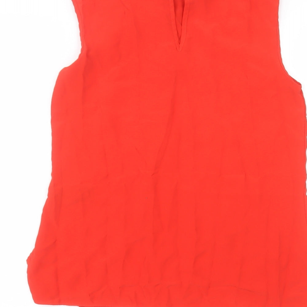 F&F Womens Orange Basic Blouse Size 6