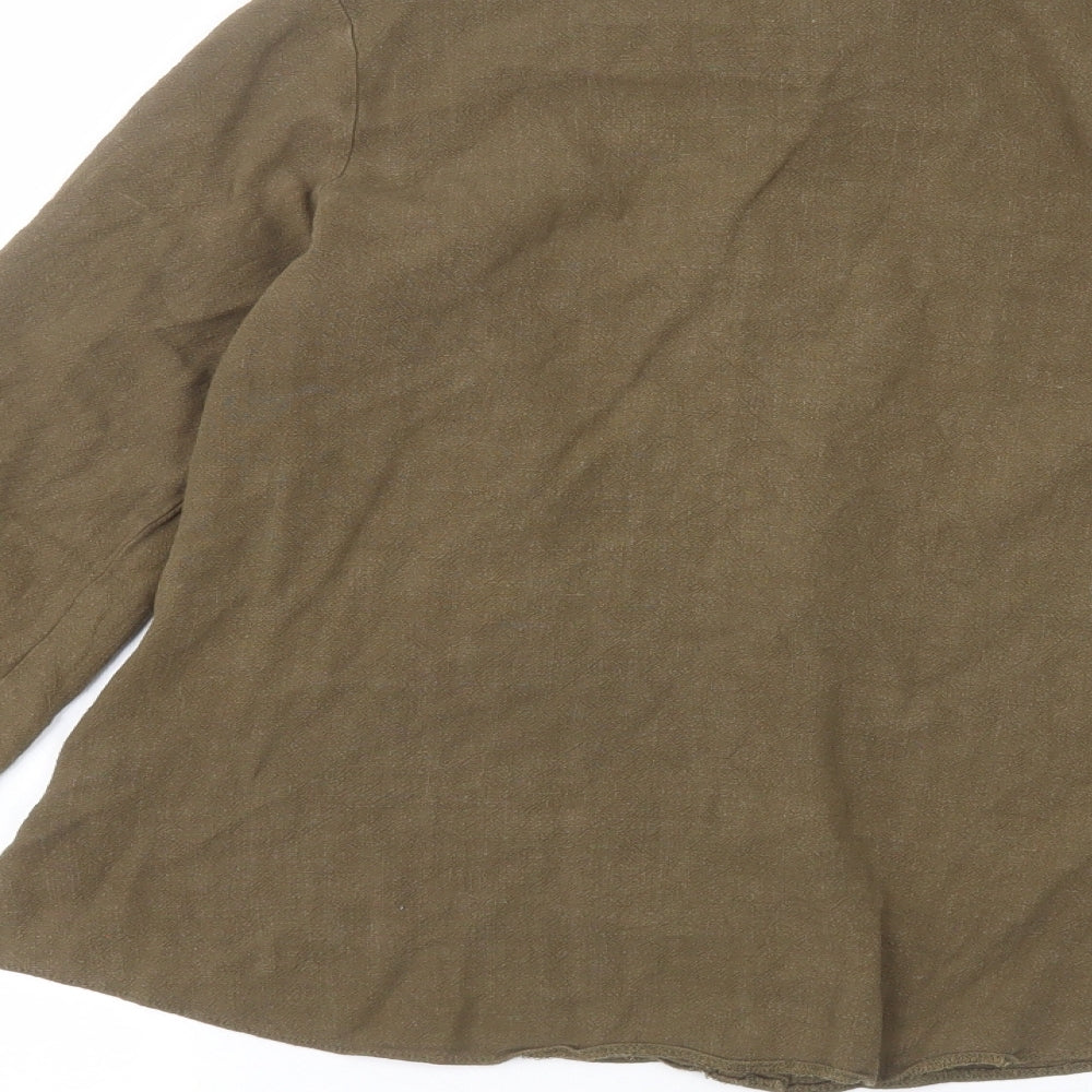 Dorothy Perkins Womens Green Basic Button-Up Size 8