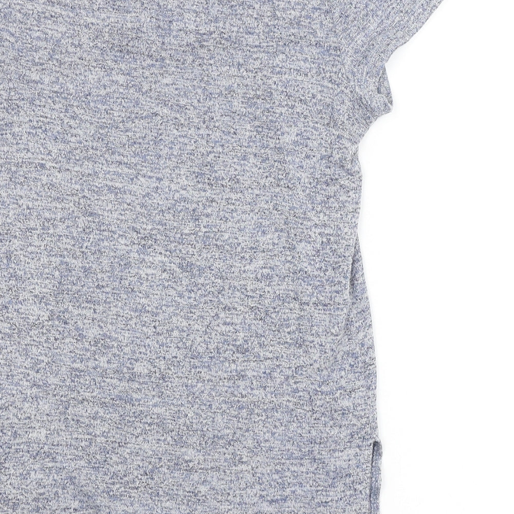 Womens UK Size 8 Atmosphere Blue Basic T-Shirt