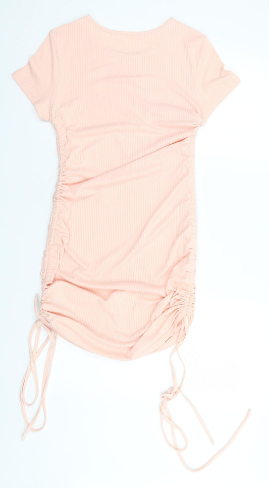 SheIn Womens Ivory Basic T-Shirt Size 10