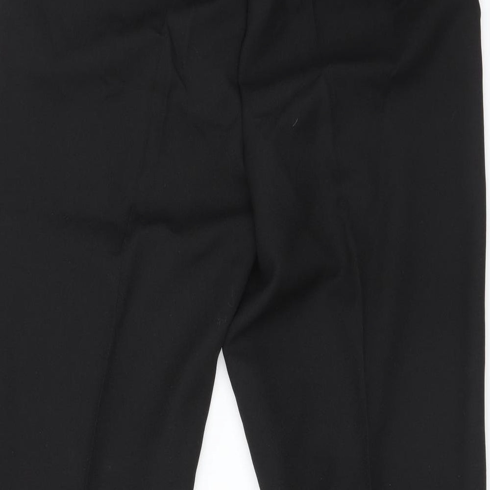 Womens UK Size 16 Damart Regular Fit Black Trousers