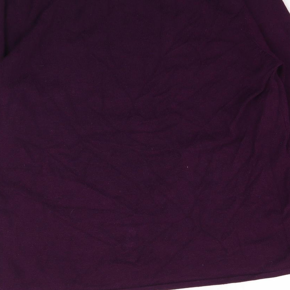 Womens UK Size S Bm Collection Purple Pullover Jumper