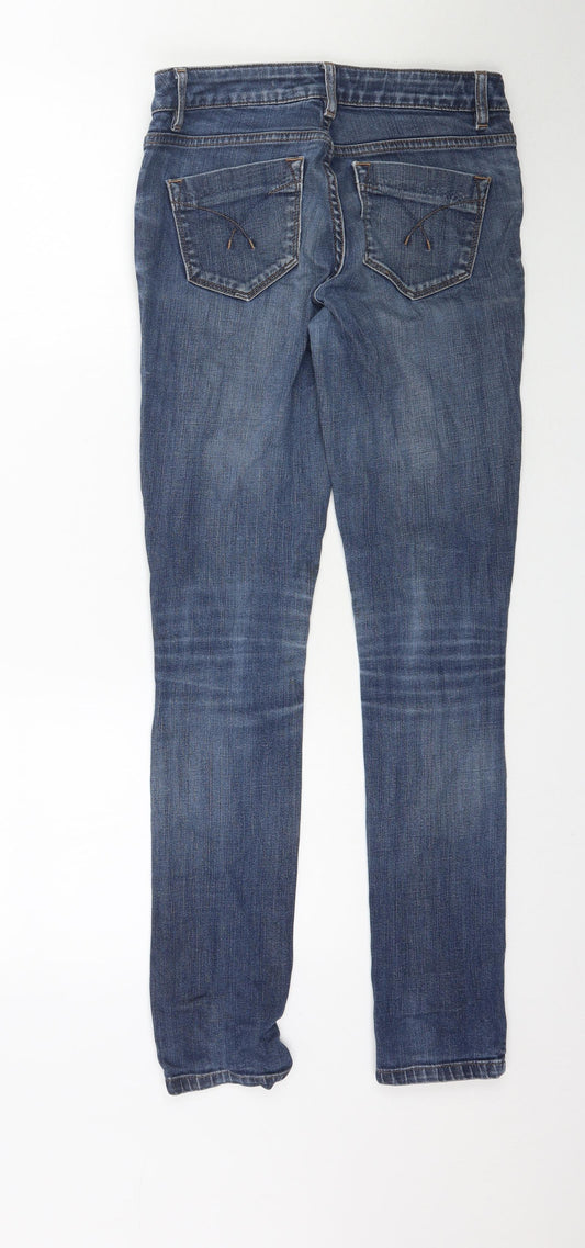 Topshop Womens Blue Denim Skinny Jeans Size 28 in L31 in