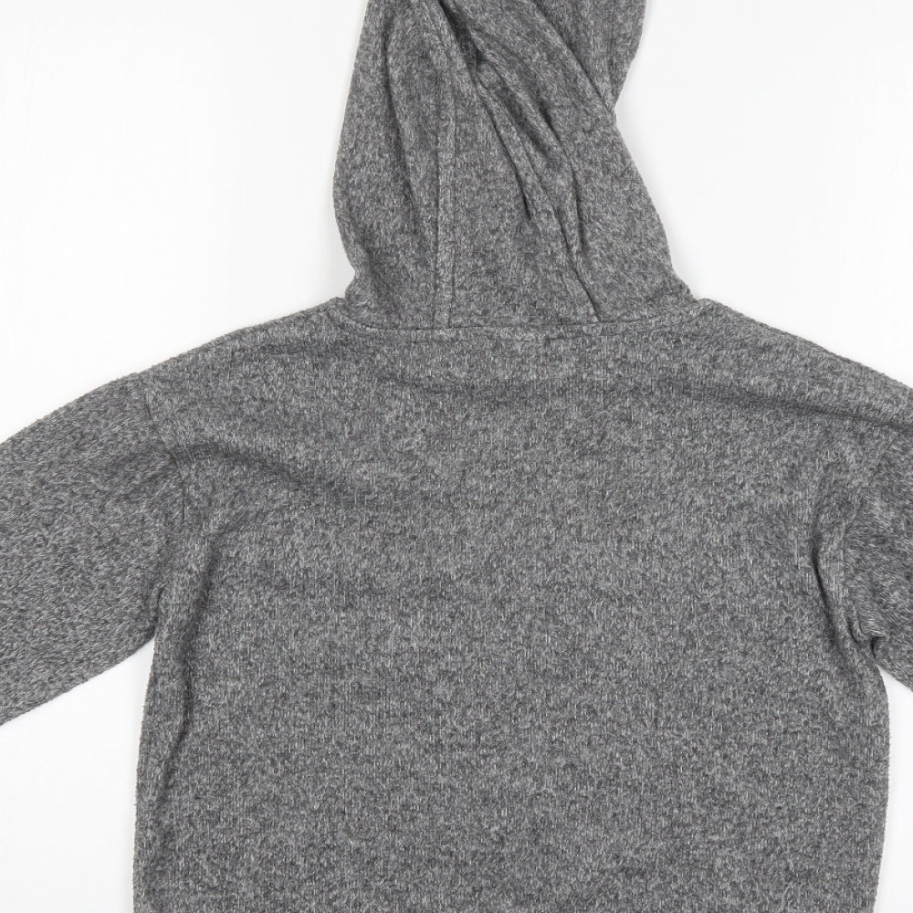 F&F Girls Grey Pullover Hoodie Size 9-10 Years