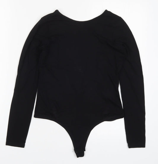Womens UK Size 10 ASOS One-Piece Black Bodysuit