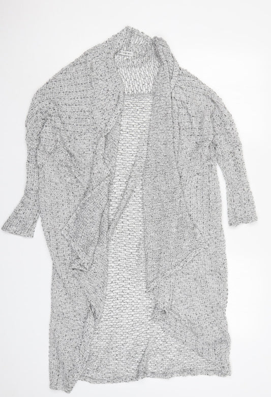 Womens UK Size S Light Before Dark Grey Cardigan Jumper