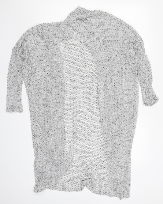 Light Before Dark Womens Grey Rayon Cardigan Jumper Size S