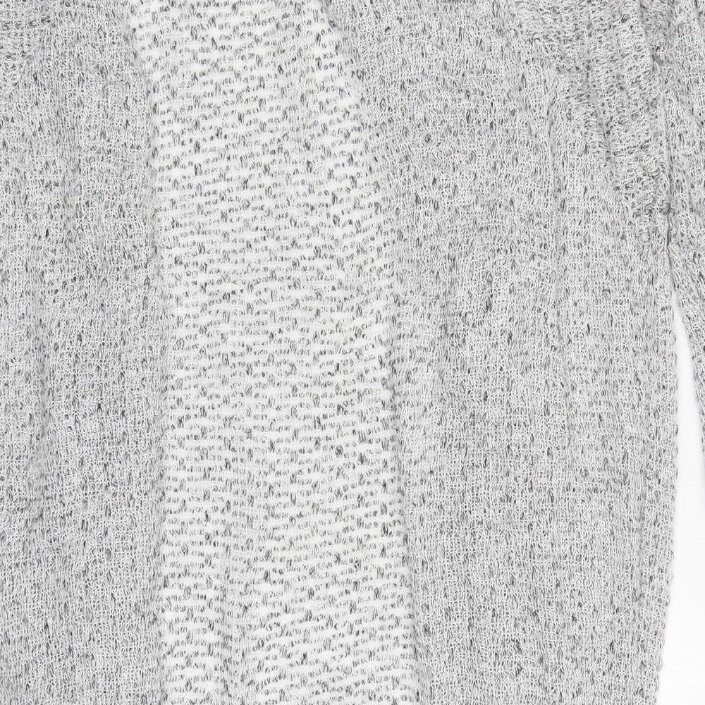 Light Before Dark Womens Grey Rayon Cardigan Jumper Size S