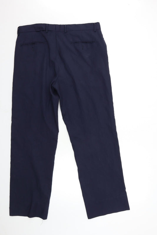 matteo sabattini Mens Blue Dress Pants Trousers Size 36 in L31 in